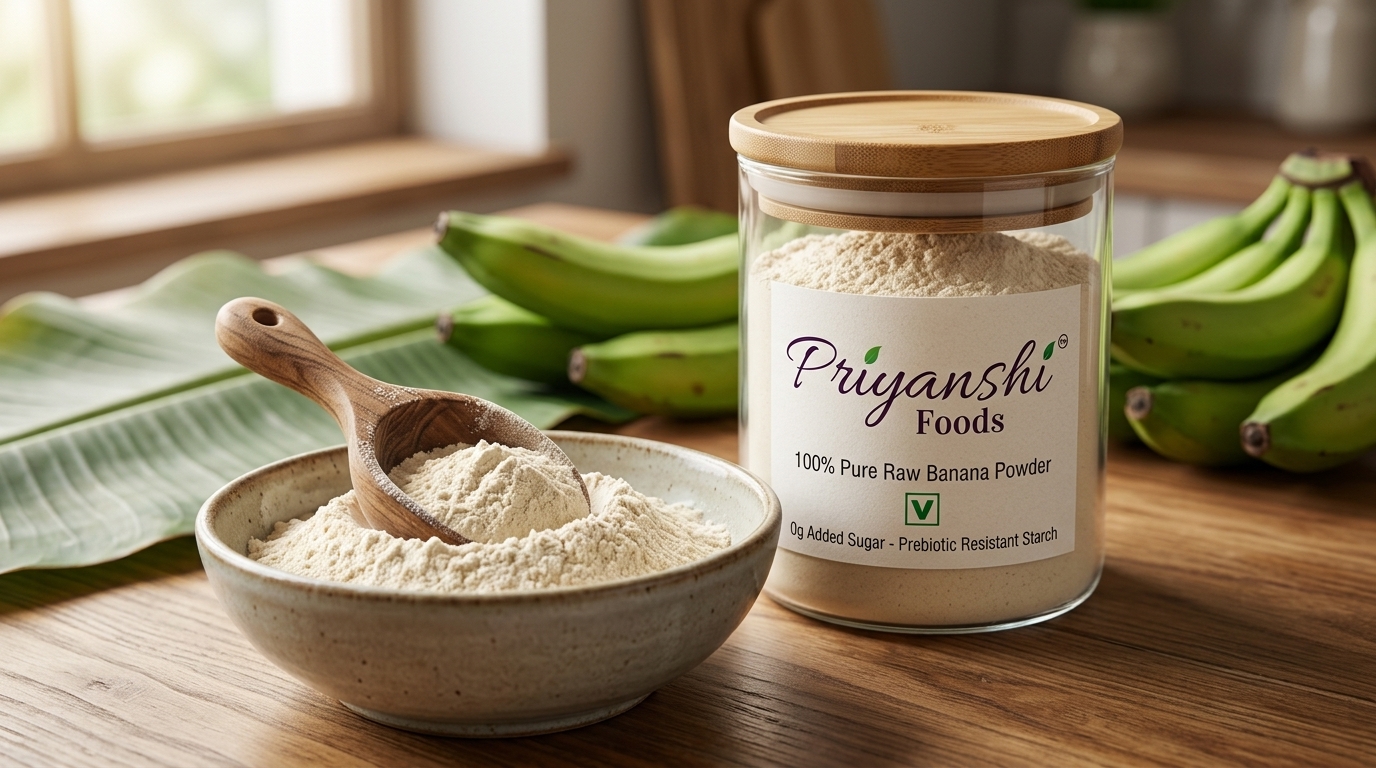 Priyanshi Foods 100% Pure Raw Banana Powder